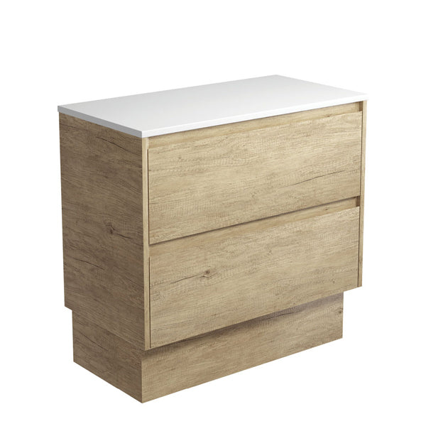 Amato Scandi Oak 900 Cabinet on Kickboard, Scandi Oak Panels