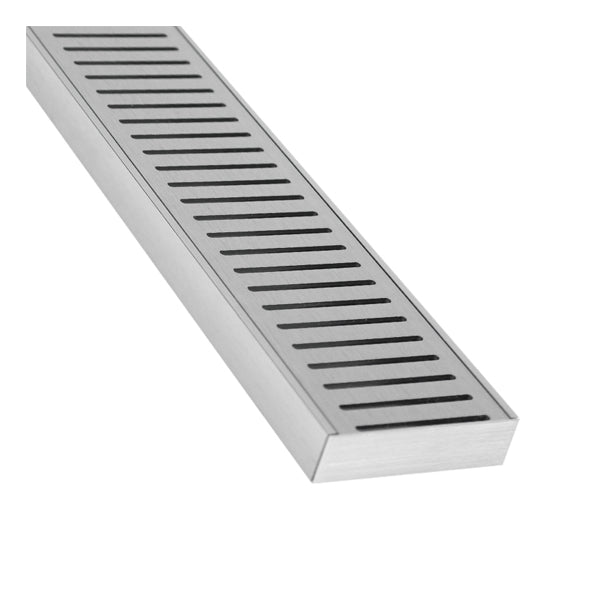 Lauxes 5600x100x26mm Wide Standard Floor Grate (WSFG) Silk Silver
