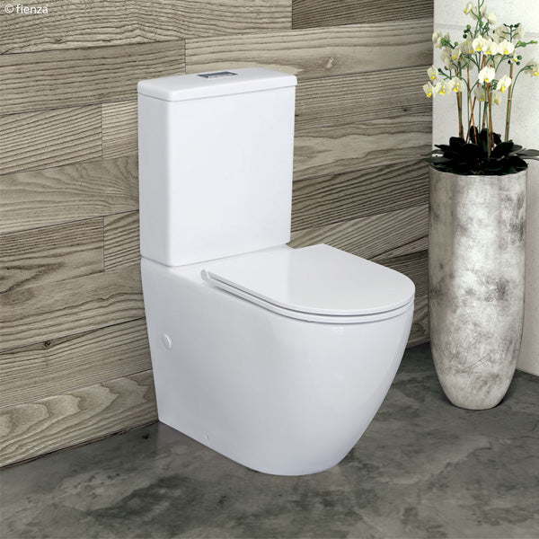 Alix Back-to-Wall Toilet Suite, Slim Seat