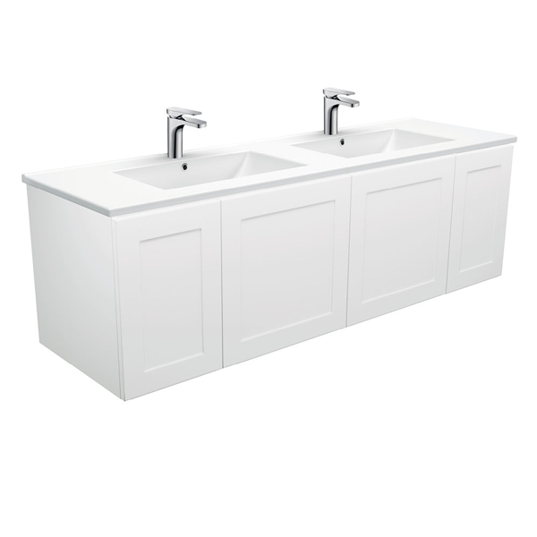 Dolce Mila 1500 Double Bowl Wall-Hung Vanity