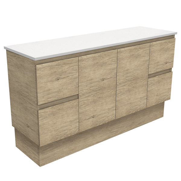 Edge Scandi Oak 1500 Cabinet on Kickboard