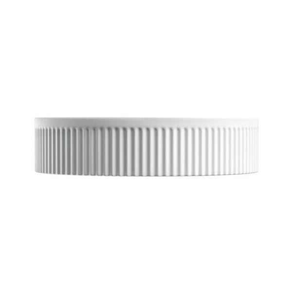 Eleanor Arch Above Counter Fluted Basin, Matte White