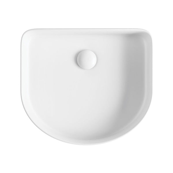 Eleanor Arch Above Counter Fluted Basin, Matte White