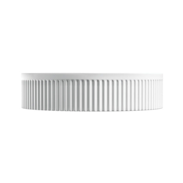 Eleanor Round Above Counter Fluted Basin, Matte White