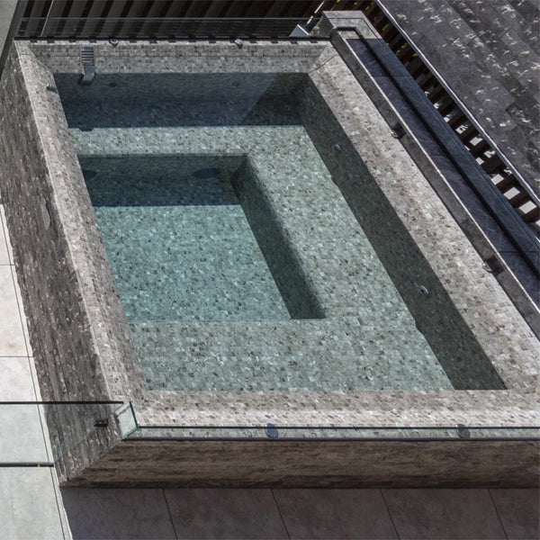 312x495mm Ezarri Pool Mosaic - Zen Stone Fior di Bosco 25mm Safe (Anti-Slip)