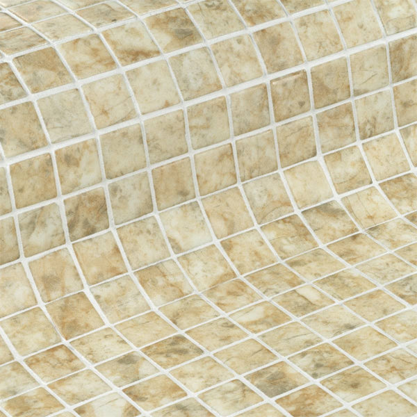 312x495mm Ezarri Pool Mosaic - Zen Stone Sandstone 25mm Safe (Anti-Slip)