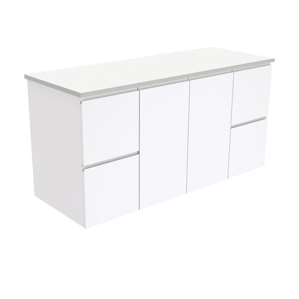 Fingerpull Gloss White 1200 Wall-Hung Cabinet