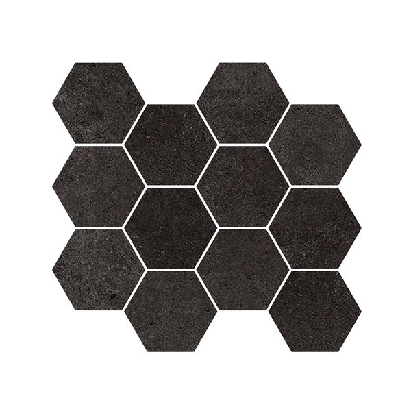 254x317mm Stoneworld - Paradigm Graphite Hexagon Mosaic Matt