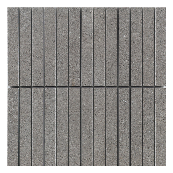 292x284mm Stoneworld - Paradigm Grey Finger Mosaic Lappato