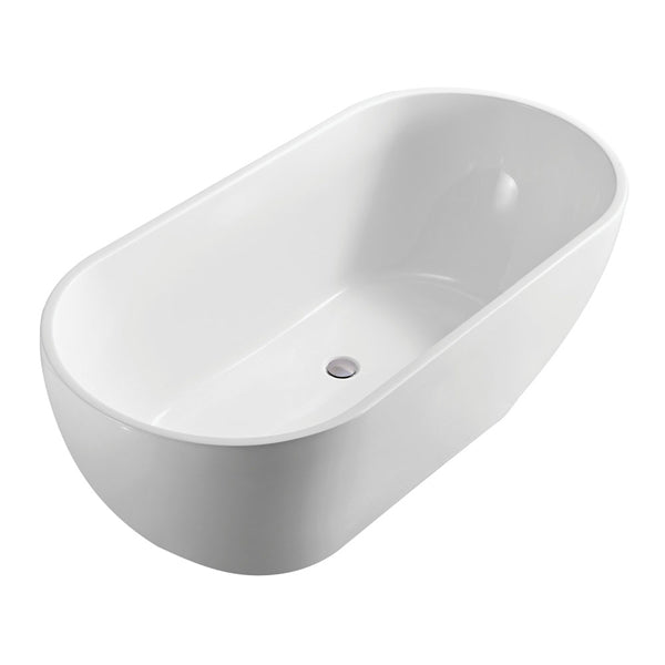 Koko Gloss White Freestanding Acrylic Bath, 1500mm