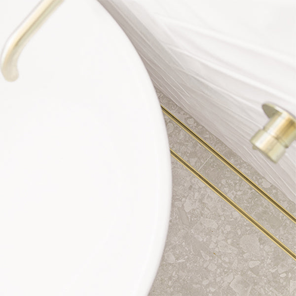 Lauxes 5600x100x26mm Slimline Tile Insert (MYGSTI) Matte Gold