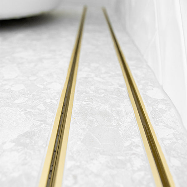 Lauxes 5600x100x26mm Slimline Tile Insert (MYGSTI) Matte Gold