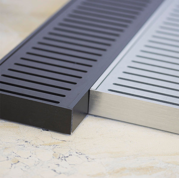 Lauxes 5600x100x26mm Wide Standard Floor Grate (WSFG) Silk Silver