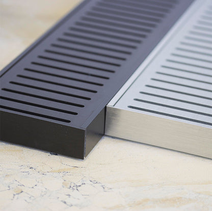 Lauxes 5600x100x26mm Wide Standard Floor Grate (WSFG) Silk Silver