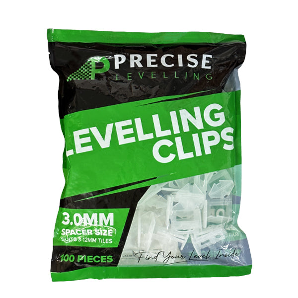 Precise - 100 Tile Levelling Clips 3mm