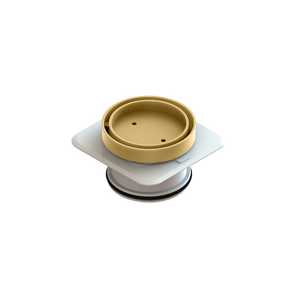 Round Bermuda Megaflex 115mm - 100mm Outlet - 11351.04 Polished Brass