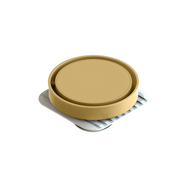 Round Bermuda Megaflex Flipper 115mm - 50mm Outlet - 11503.04 Polished Brass