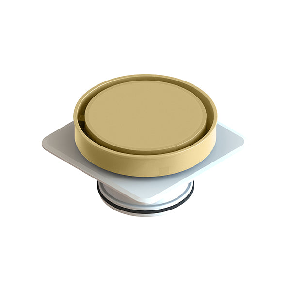 Round Bermuda Megaflex Flipper 115mm - 80mm Outlet - 11502.23 Brushed Gold