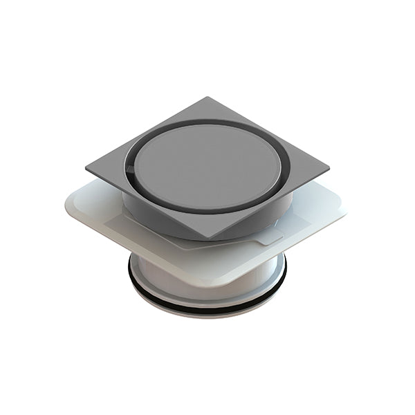 Round on Square Bermuda Flipper Megaflex - 100mm Outlet - 11511.01 Chrome