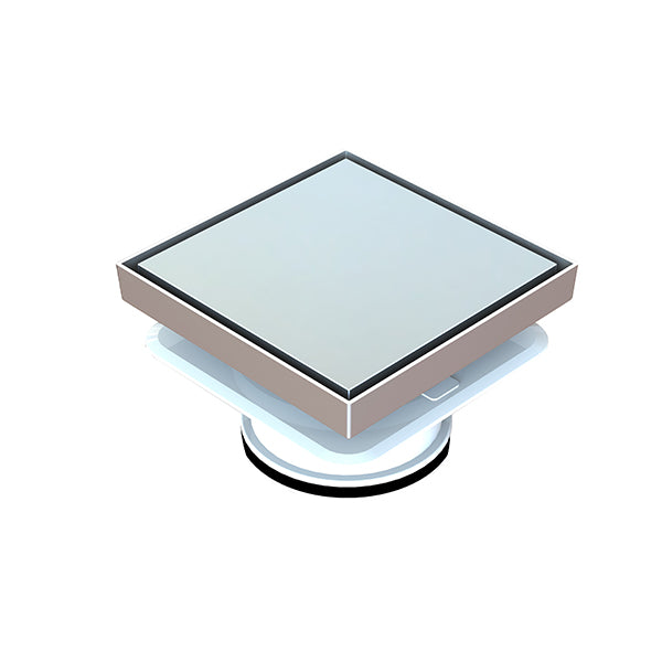 Square Bermuda Deluxe Megaflex Reflections 150x150mm - 100mm Outlet 11421.01 Chrome