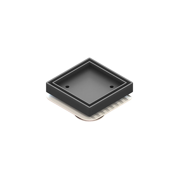 Square Bermuda Lowline Megaflex 100x100mm - 50mm Outlet - 11215.25 Matt Black