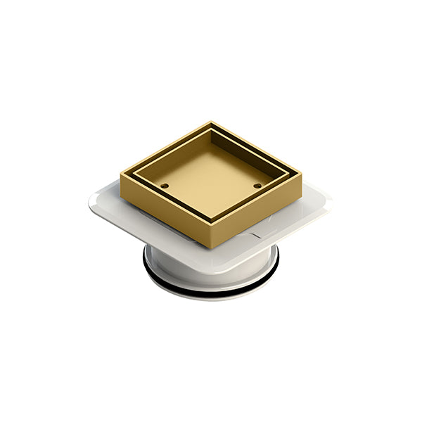 Square Bermuda Megaflex 100x100mm - 100mm Outlet - 11203.04 Polished Brass