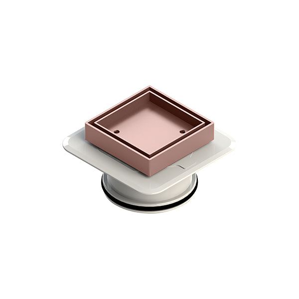 Square Bermuda Megaflex 100x100mm - 100mm Outlet - 11203.28 Brushed Rose Gold