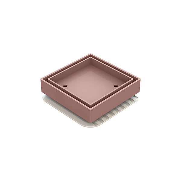 Square Bermuda Megaflex 100x100mm - 50mm Outlet - 11205.08 Rose Gold