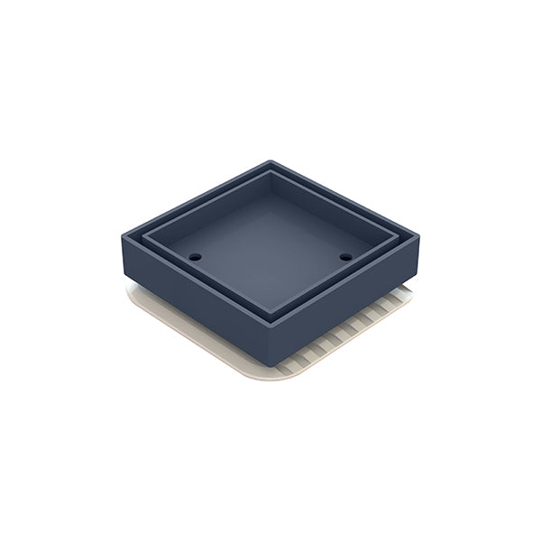 Square Bermuda Megaflex 100x100mm - 50mm Outlet - 11205.09 Gun Metal Grey