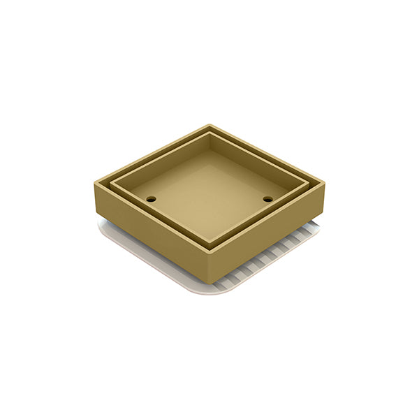 Square Bermuda Megaflex 100x100mm - 50mm Outlet - 11205.23 Brushed Gold