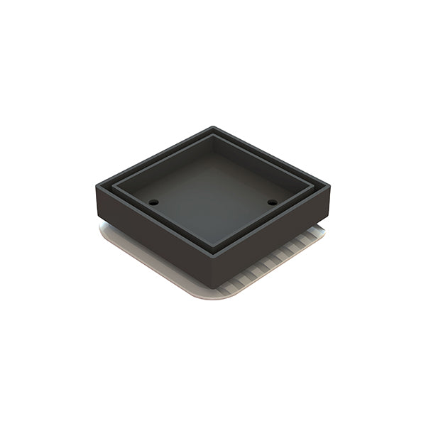 Square Bermuda Megaflex 100x100mm - 50mm Outlet - 11205.25 Matt Black
