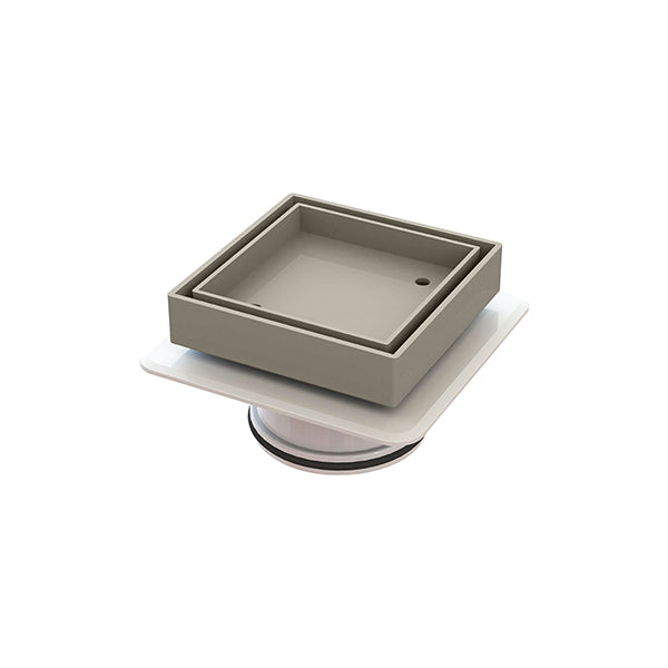 Square Bermuda Megaflex 100x100mm - 80mm Outlet - 11204.06 Brushed Nickel