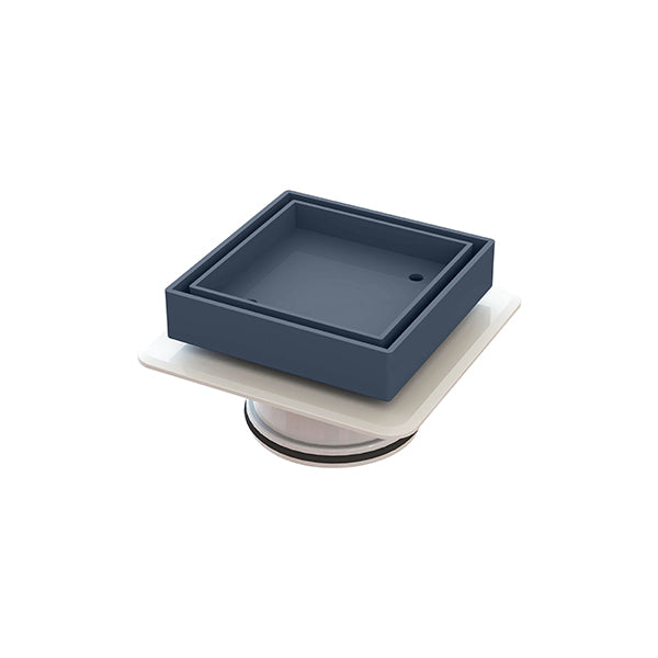 Square Bermuda Megaflex 100x100mm - 80mm Outlet - 11204.09 Gun Metal Grey