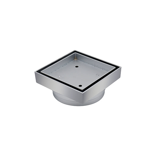 Square Bermuda Standard 115x115mm - 100mm Outlet - 11101.02 Satin Chrome