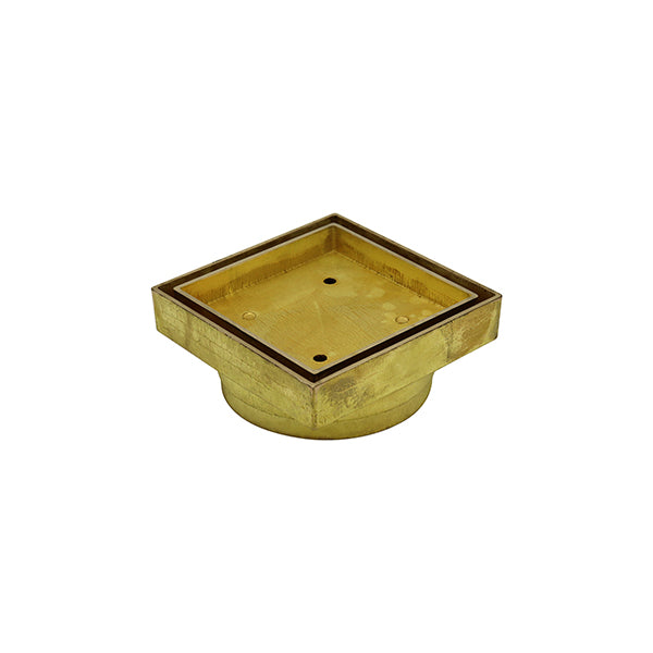 Square Bermuda Standard 115x115mm - 100mm Outlet - 11101.04 Polished Brass