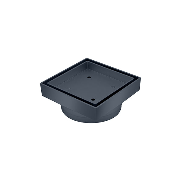 Square Bermuda Standard 115x115mm - 100mm Outlet - 11101.09 Gun Metal Grey