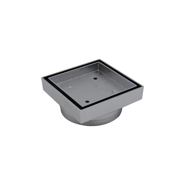 Square Bermuda Standard 115x115mm - 100mm Outlet - 11101.21 Brushed Chrome