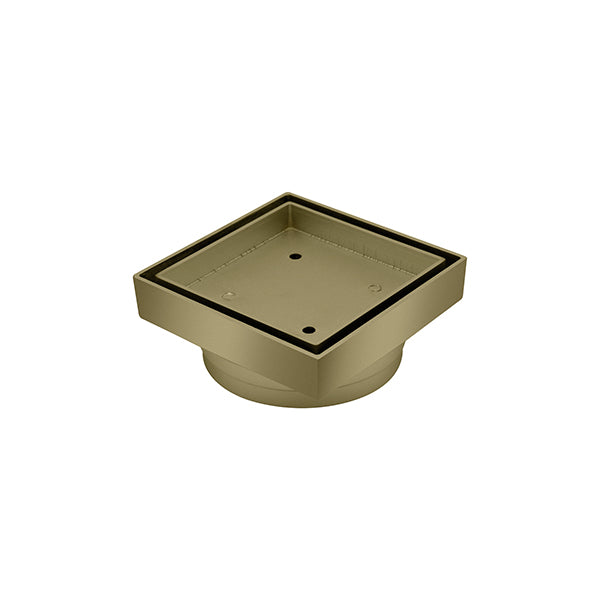 Square Bermuda Standard 115x115mm - 80mm Outlet - 11102.23 Burshed Gold