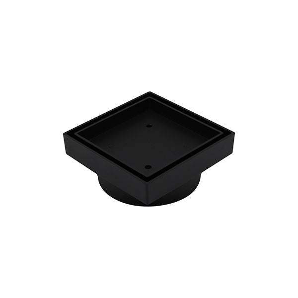 Square Bermuda Standard 115x115mm - 80mm Outlet - 11102.25 Matt Black