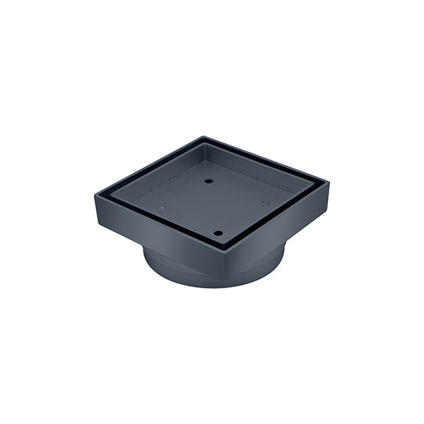 Square Bermuda Standard 115x115mm - 80mm Outlet - 11102.29 Brushed Gun Metal Grey