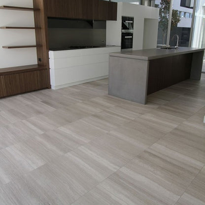 Tilermade - 600x600 Grey Teakwood Serpeggiante Marble Polished