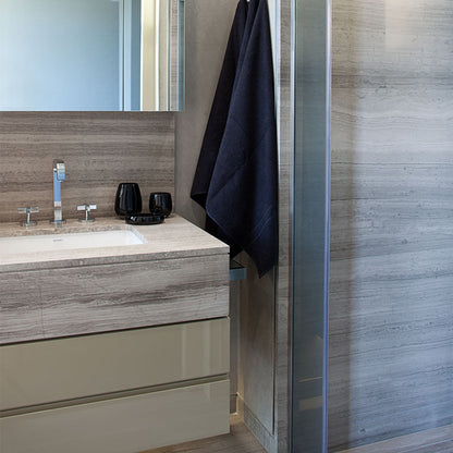 Tilermade - 600x600 Grey Teakwood Serpeggiante Marble Polished