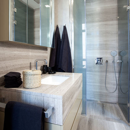 Tilermade - 600x600 Grey Teakwood Serpeggiante Marble Polished