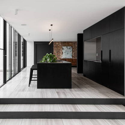 Tilermade - 600x600 Grey Teakwood Serpeggiante Marble Polished