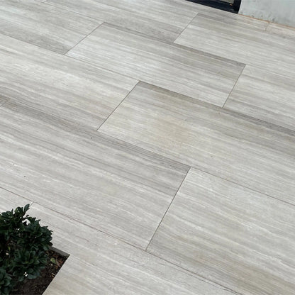 Tilermade - 600x600 Grey Teakwood Serpeggiante Marble Polished