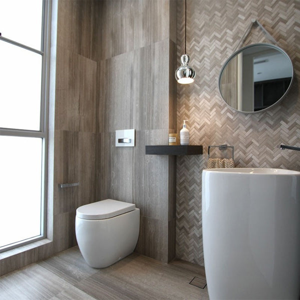 Tilermade - 600x600 Grey Teakwood Serpeggiante Marble Polished