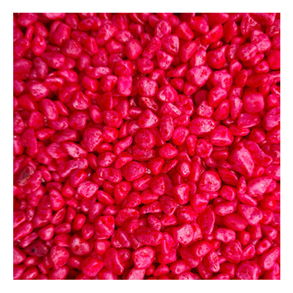 Red Dyed Pebbles