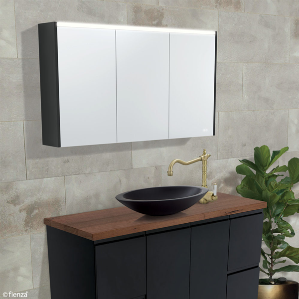 900 LED Mirror Cabinet with Industrial Side Panels