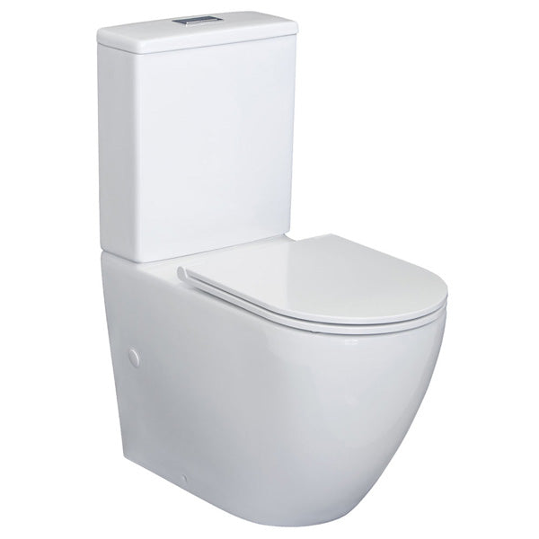 Alix Back-to-Wall Toilet Suite, Slim Seat