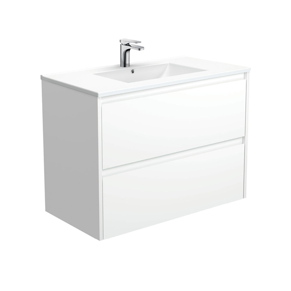 Dolce Amato 900 Satin White Wall-Hung Vanity